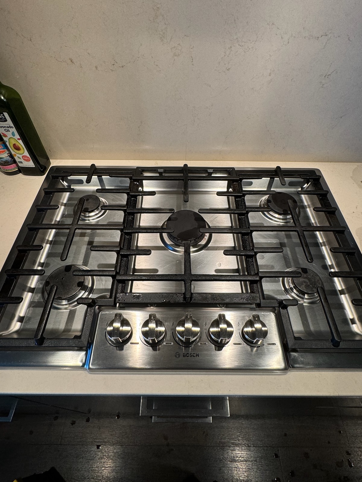 Clean gas range after a visit from Bellevue Clean!